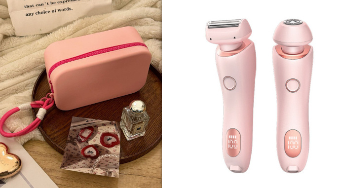 2 In 1 Hair Removal Epilator USB Rechargeable Trimmer Women Body Razor Face Leg Armpit Bikini Hand Pubic Shaver Hair Remover - Image 30