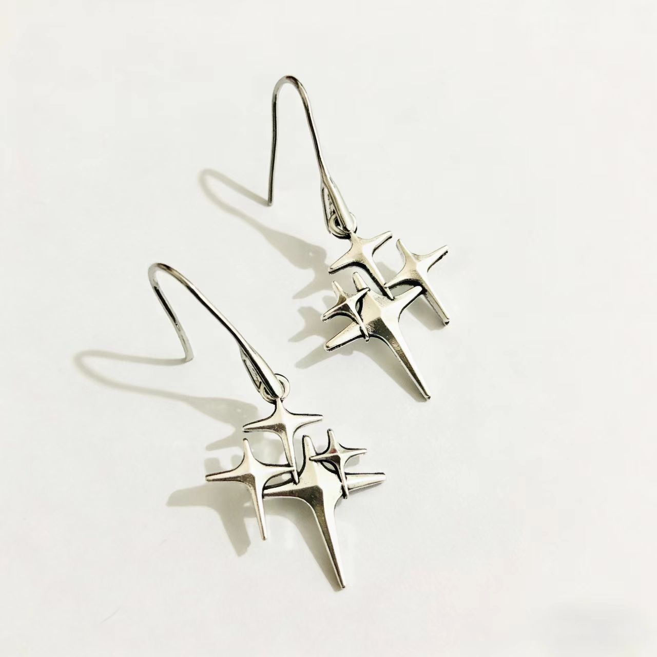 Unique Irregular Silver Copper Womens Instagram-Style High-End Earrings - Image 6