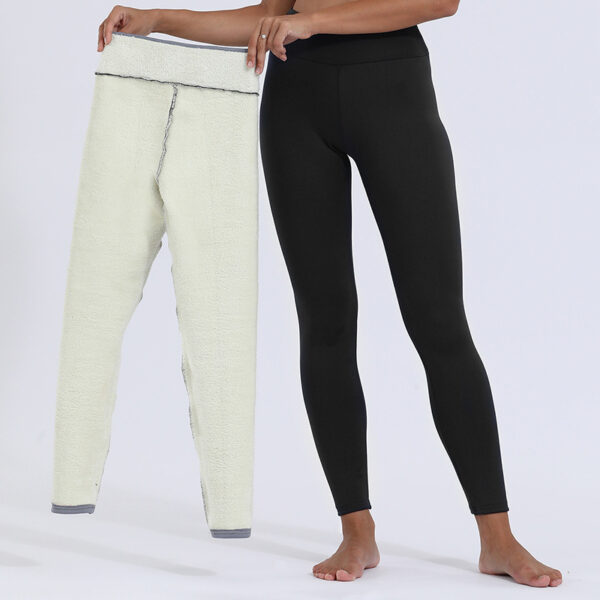 Winter Leggings Warm Thick High Stretch Lamb Cashmere Leggins Skinny Fitness Woman Pants - Image 10