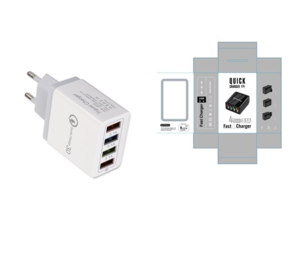 USB Charger Quick Charge 3.0 4 Phone Adapter For Tablet Portable Wall Mobile Charger Fast Charger - Image 24