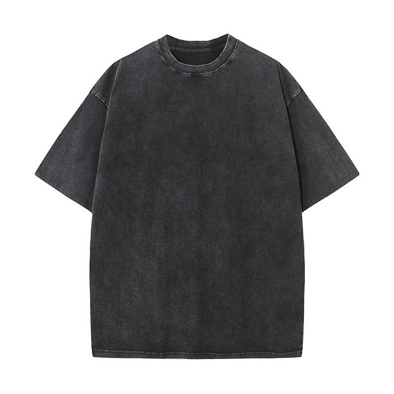 American-style Stir-fried Snowflake Batik Crewneck Short Sleeves - Image 4