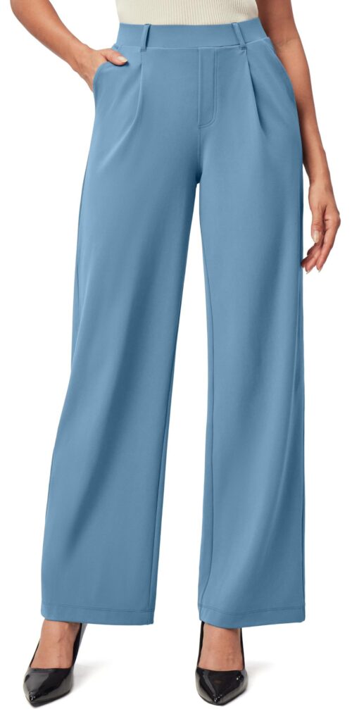 Womens High-Waisted Stretchy Work Business Casual Pants