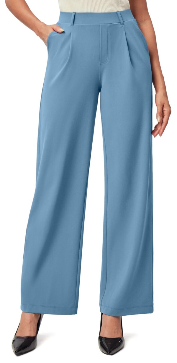 Womens High-Waisted Stretchy Work Business Casual Pants - Image 5