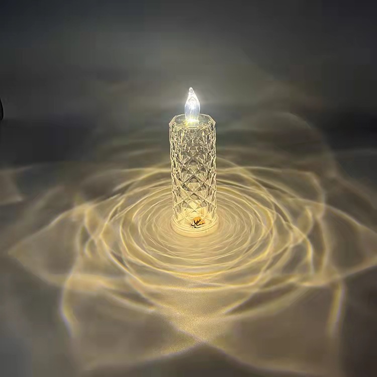 Rose Pattern Refraction Led Electronic Candle Light - Image 5