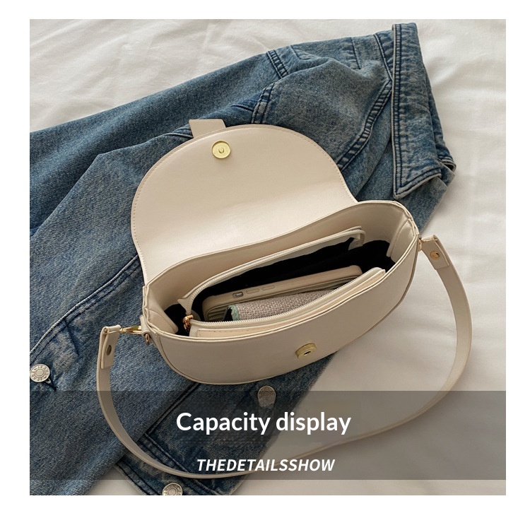 High-end, Fashionable Single-shoulder Bag Niche Saddle Bag