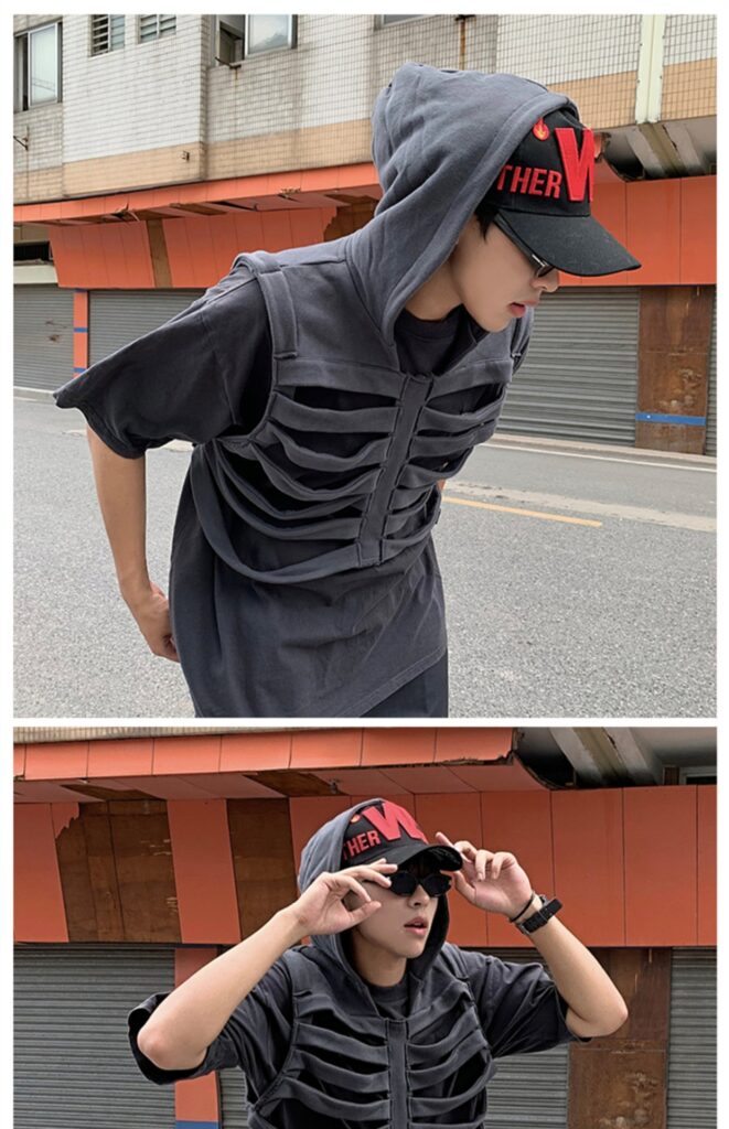 Loose, Versatile Designer-style Sleeveless Hooded Tank Top