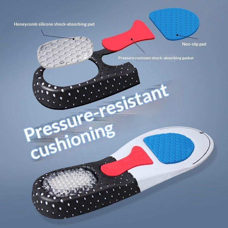 Arch-support Athletic Insoles With Sweat-absorbing Latex Air Cushioning - Image 6