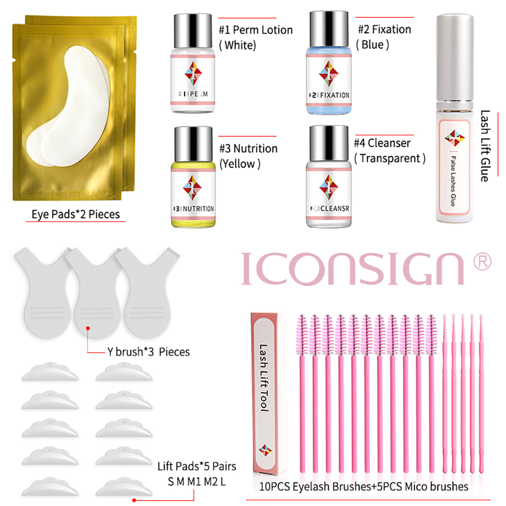 Upgrade Version Lash Lift Kit ICONSIGN Lifting Perm Eyelash Eyes Makeup Tools - Image 15