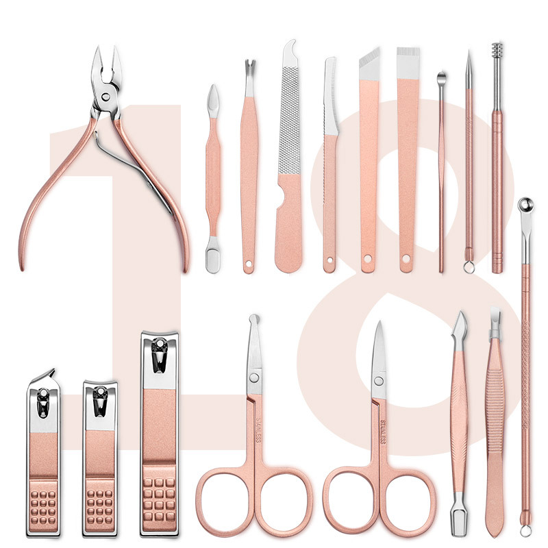 Professional Scissors Nail Clippers Set Ear Spoon Dead Skin Pliers Nail Cutting Pliers Pedicure Knife Nail Groove Trimmers - Image 20
