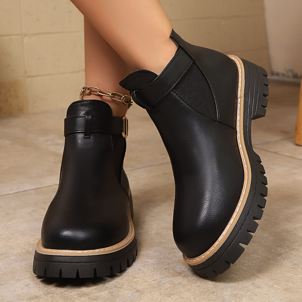 Women's Fashion Martens Boots Women's Winter Thick-Soled