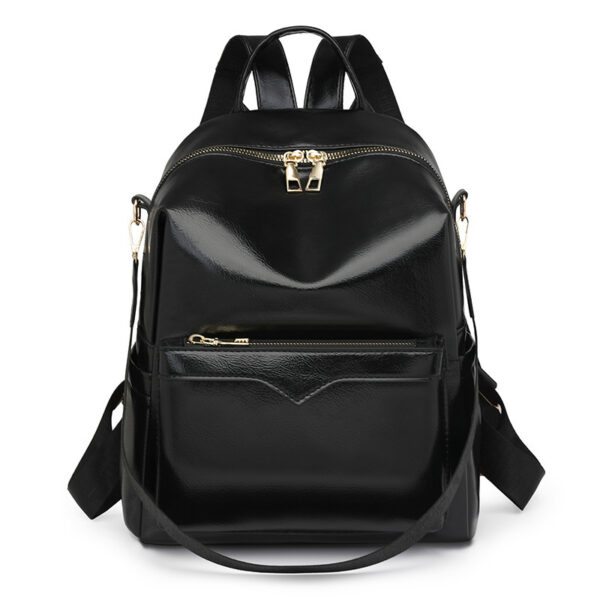 Korean-style Soft PU Large-Capacity Versatile SpringSummer New Arrival Womens Travel Backpack - Image 2