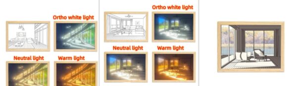 Illuminated Picture LED Decorative Light Painting Bedside Picture Style Creative Modern Simulate Sunshine Drawing Night Light Gift - Image 81