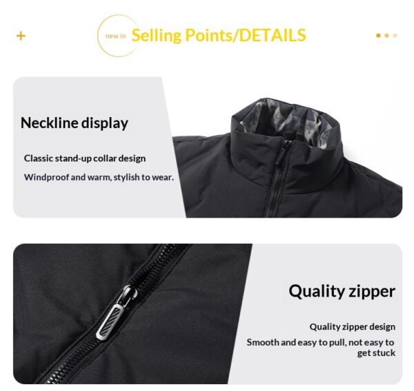 New Arrival Fashionable Casual Windproof And Warm Thick Mens Down Jacket - Image 6