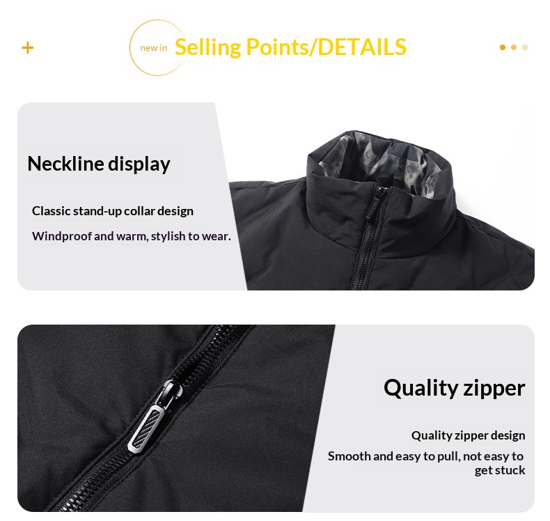 New Arrival Fashionable Casual Windproof And Warm Thick Mens Down Jacket - Image 6