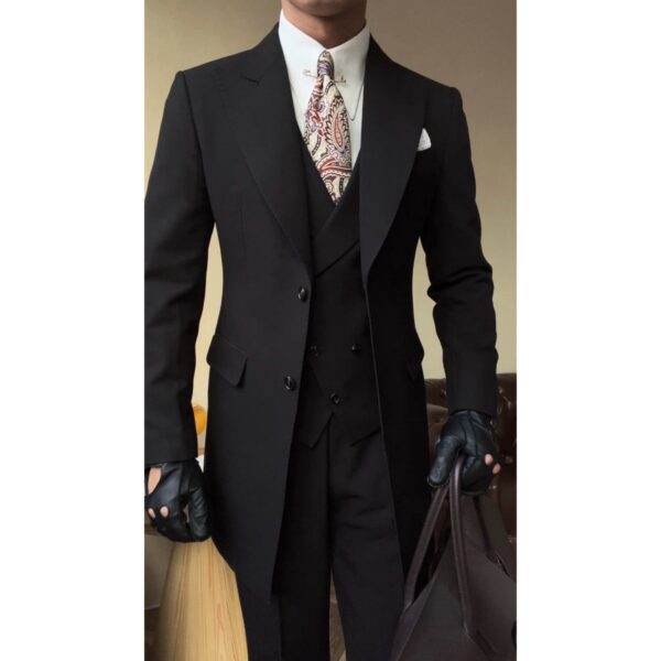 Black Milano Suit - Over Jacket - Image 7