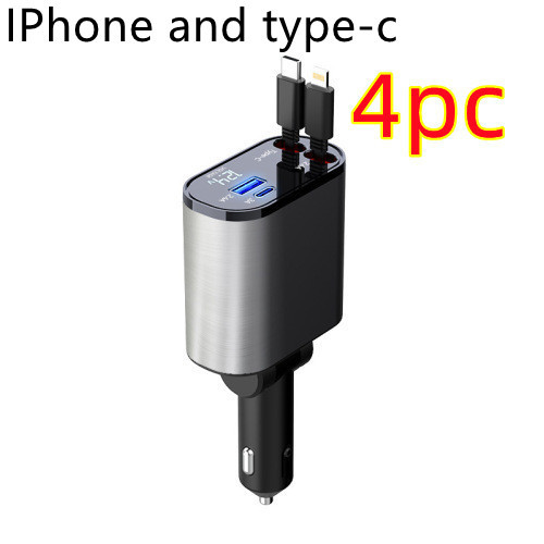Metal Car Charger 100W Super Fast Charging Car Cigarette Lighter USB And TYPE-C Adapter - Image 22