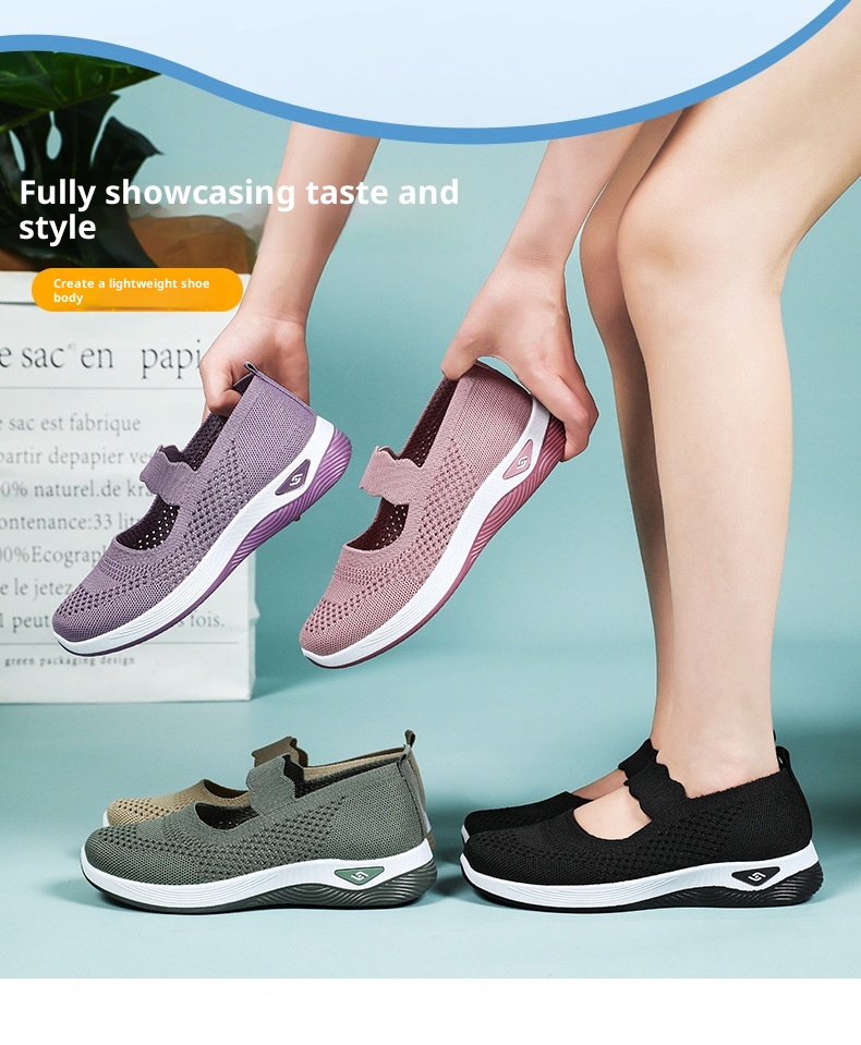 Mid-age And Elderly Mothers Lightweight Walking Shoes