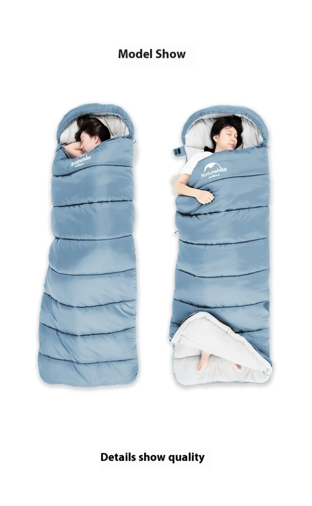 Naturehike Series Envelope Hooded Sleeping Bag Outdoor Camping Autumn And Winter Cold-proof Double