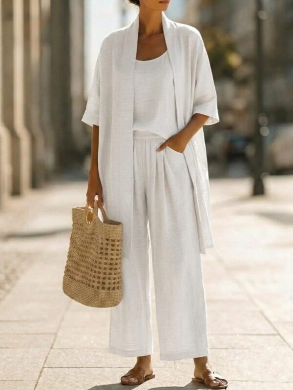 Resort-style Cozy And Casual Three-piece Set - Image 2