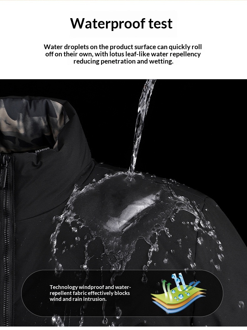 New Arrival Fashionable Casual Windproof And Warm Thick Mens Down Jacket - Image 9
