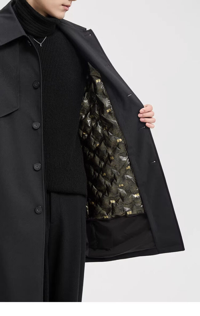 Men's Mid-Length Down Jacket For Winter