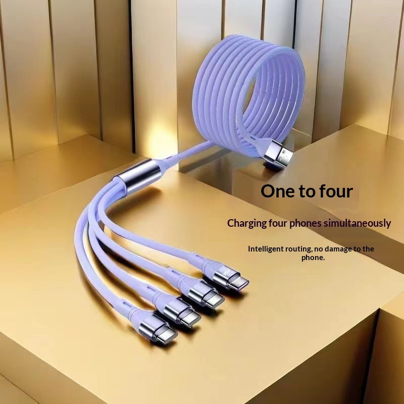One-for-Four Fast-Charging Data Cable - Image 1