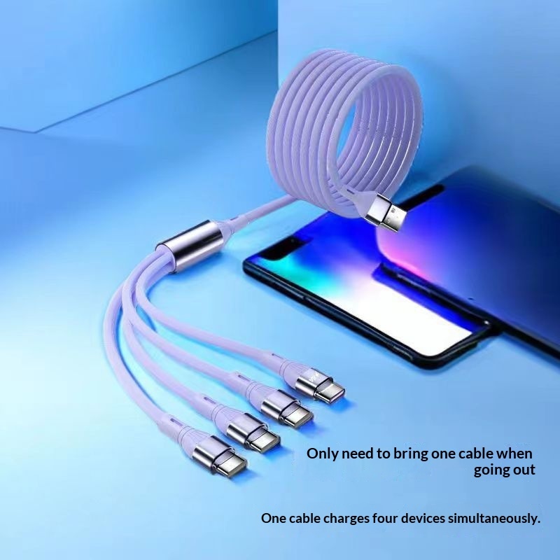 One-for-Four Fast-Charging Data Cable - Image 6