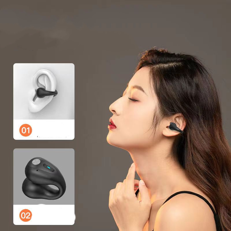 Bone Conduction Headphones TWS Earbuds Ear Clip Bluetooth 5.3 Touch Wireless Earphone In-Ear Bass HIFI Sports Headset - Image 11