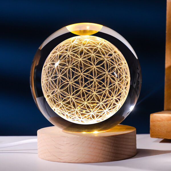 Luminous Starry Sky And Planets Moon Moon Crystal Ball Small Night Lamp Projection Ambience Light Creative Gift New Strange Gift - Image 21