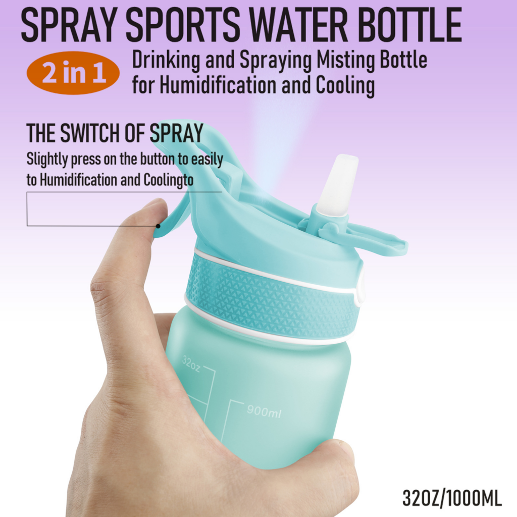 Water Bottle Scrub Bounce Cover Straw Space Cup Sports Water Bottle
