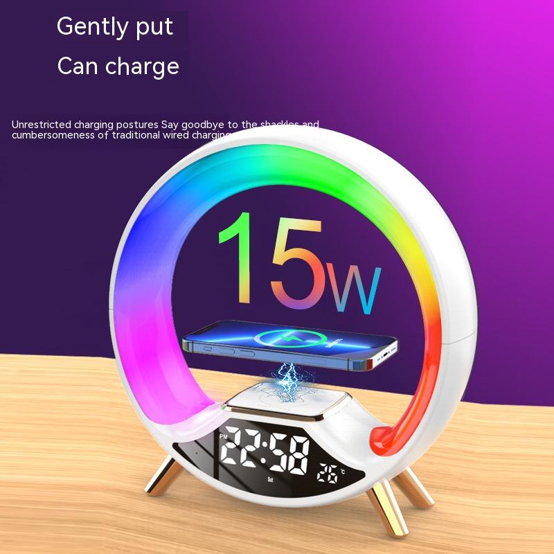 O Light Three In One Wireless Charging Multifunctional Bluetooth Speaker Night Light - Image 15