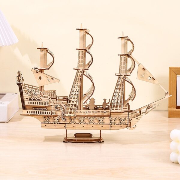 Wooden 3D Puzzle Model Of The Ship Holland In Wood - Image 7
