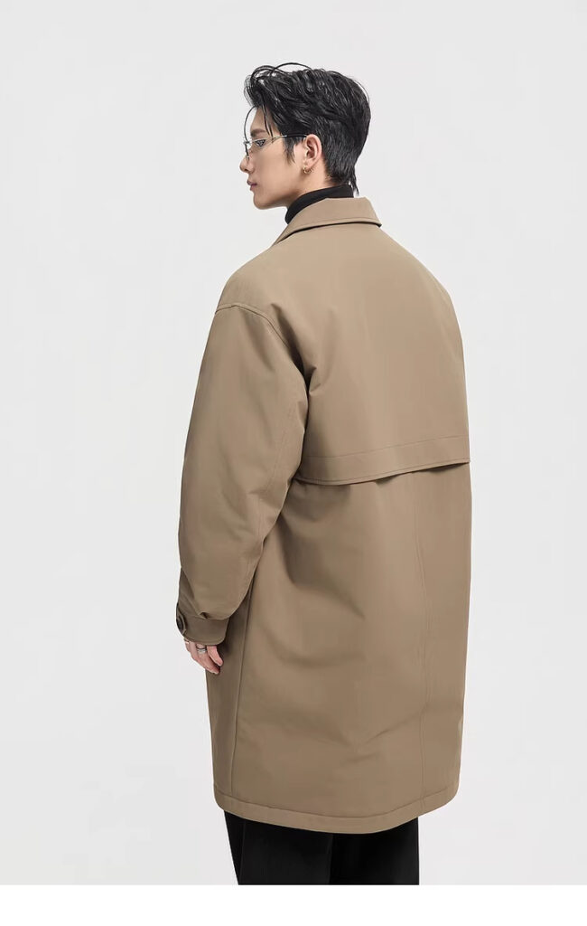 Men's Mid-Length Down Jacket For Winter