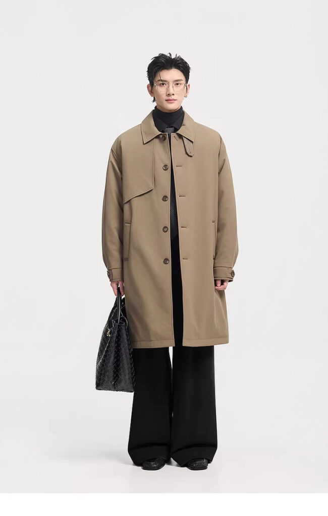 Men's Mid-Length Down Jacket For Winter