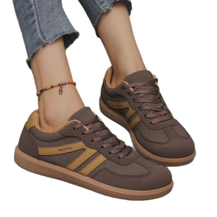 European And American-style Retro Color-Block Sneakers - Image 2