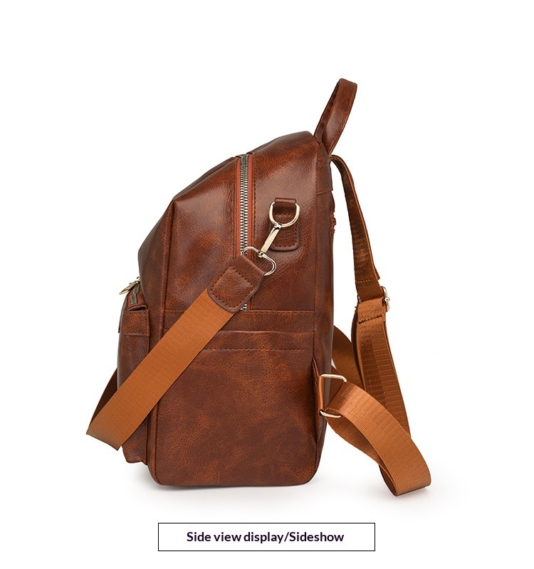 Korean-style Soft PU Large-Capacity Versatile SpringSummer New Arrival Womens Travel Backpack