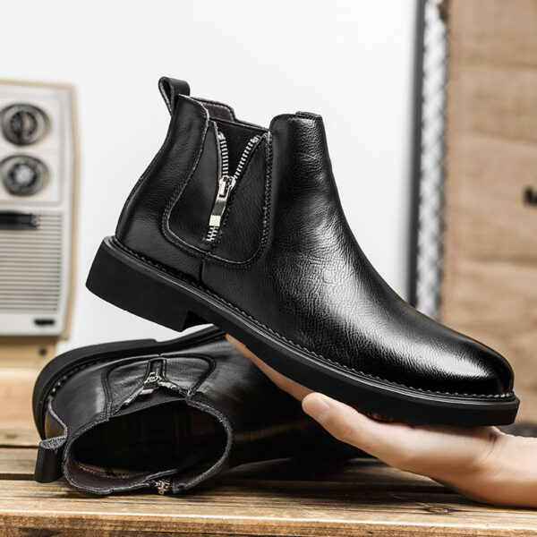 Slip-on Business High-top Casual Ankle Boots - Image 3