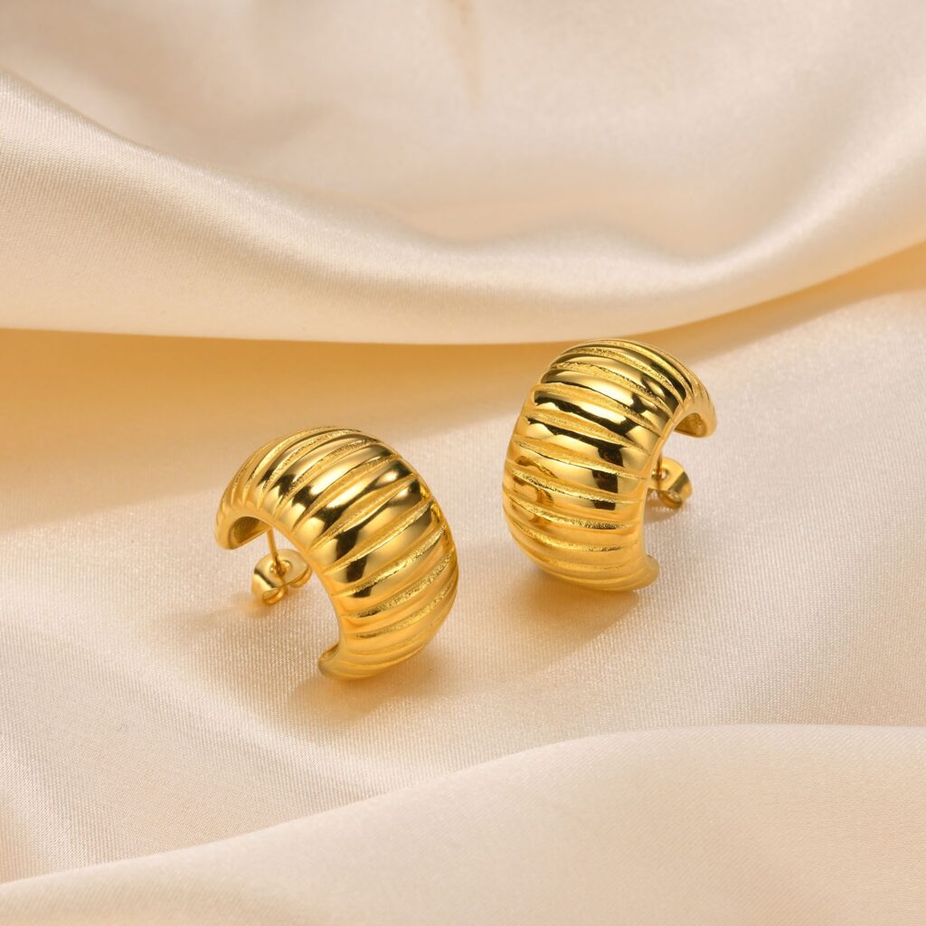 Elegant All-match Stainless Steel Earrings