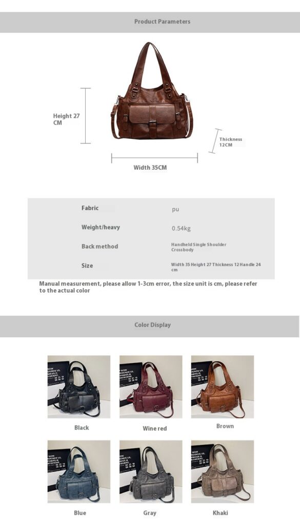 Casual Retro Versatile Handheld Travel Bag