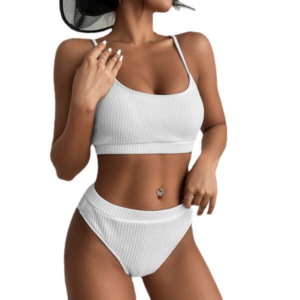 High Waist Bikini Swimwear Women Swimsuit New Push Up Biquini Ribbed Bathing Suit Women Sexy High Cut Bikinis Set - Image 64