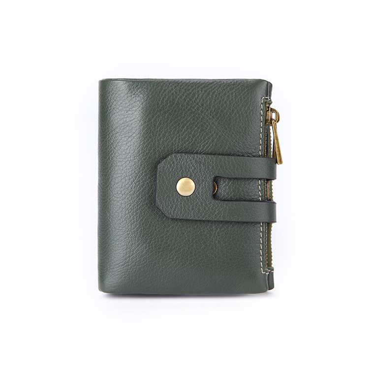 Leather Men's Wallet Short Vintage Handheld