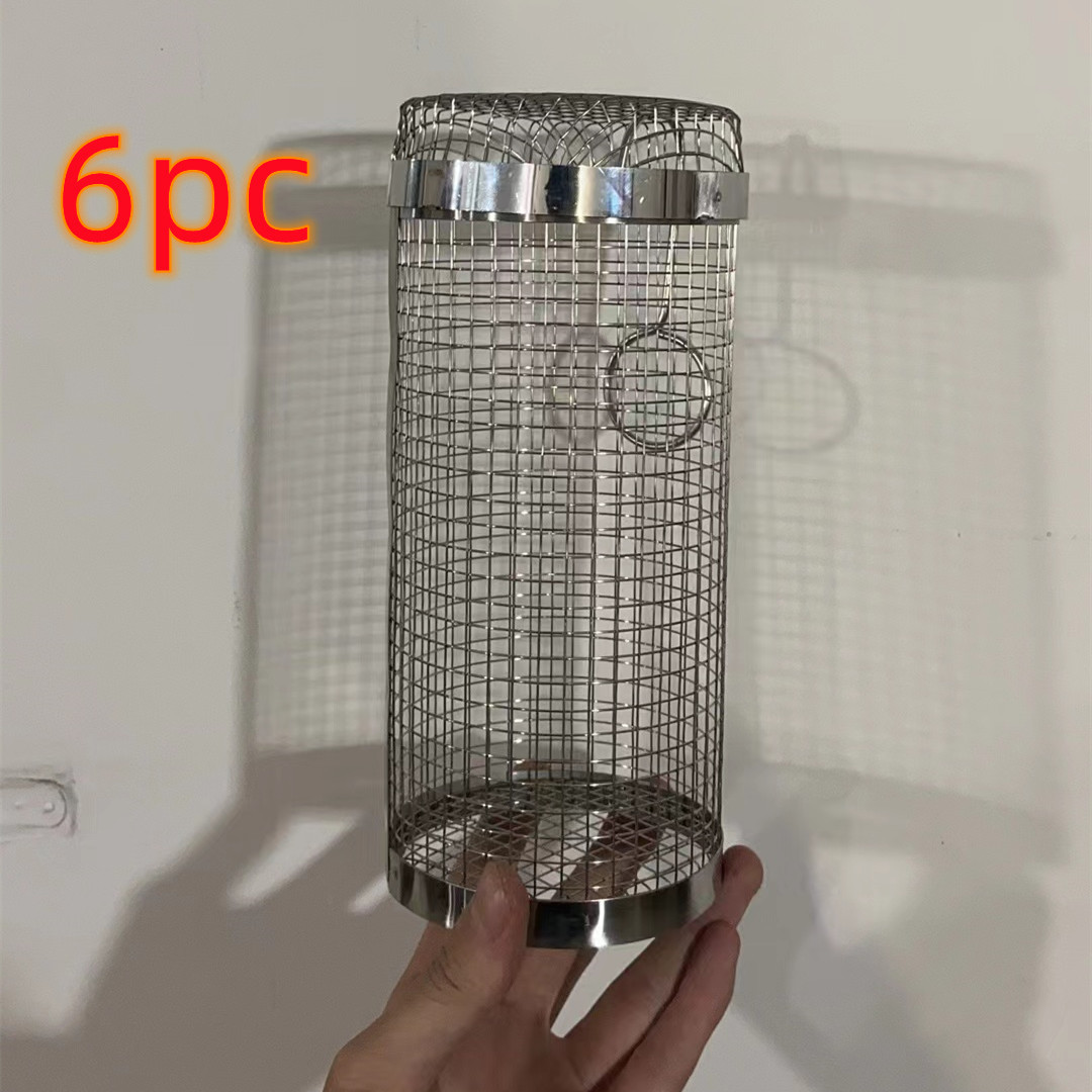 Rolling Grilling Basket Metal BBQ Barbecue Basket Net Portable Outdoor Camping Barbecue Rack Kitchen Gadgets - Image 18