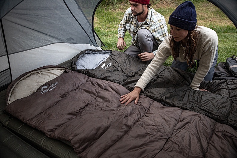 Naturehike Series Envelope Hooded Sleeping Bag Outdoor Camping Autumn And Winter Cold-proof Double - Image 14