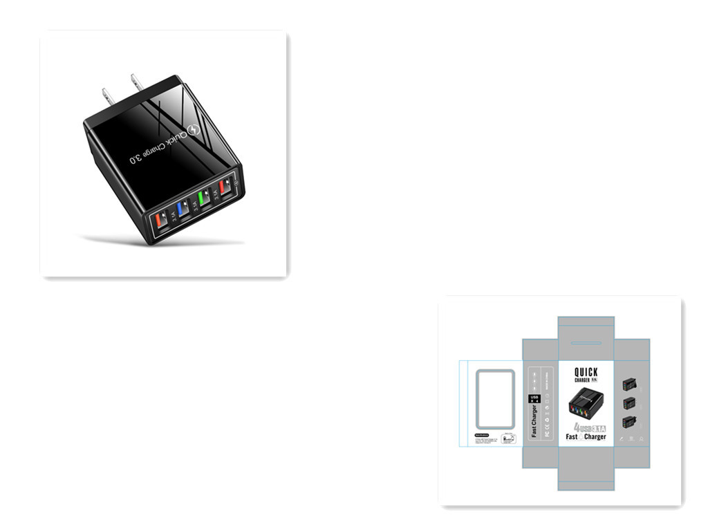 USB Charger Quick Charge 3.0 4 Phone Adapter For Tablet Portable Wall Mobile Charger Fast Charger - Image 40