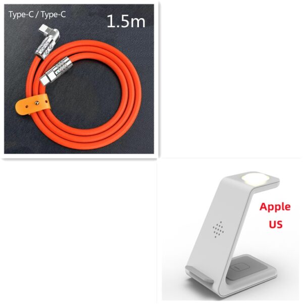 3 In 1 Fast Charging Station Wireless Charger Stand Wireless Quick Charge Dock For Phone Holder - Image 69