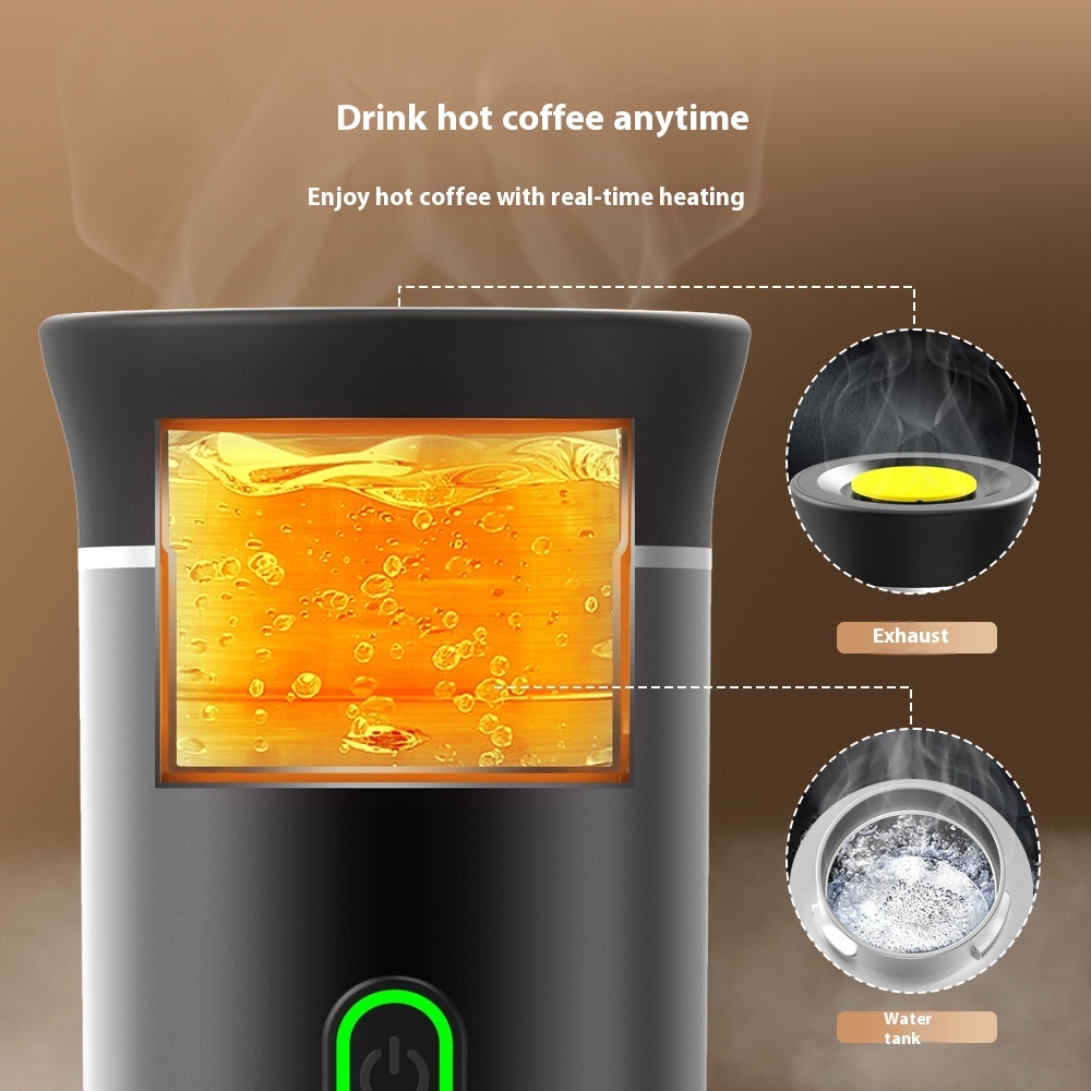 Electric Grinder Coffee Travel Handy 3 In1 Espresso Portable Coffee Espresso Maker Machine Cafe Portable Capsule Coffee Machine Kitchen Gadgets - Image 9
