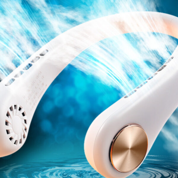 New Mini Neck Fan Portable Bladeless Hanging Neck Rechargeable Air Cooler Mini Summer Sports Fans - Image 13