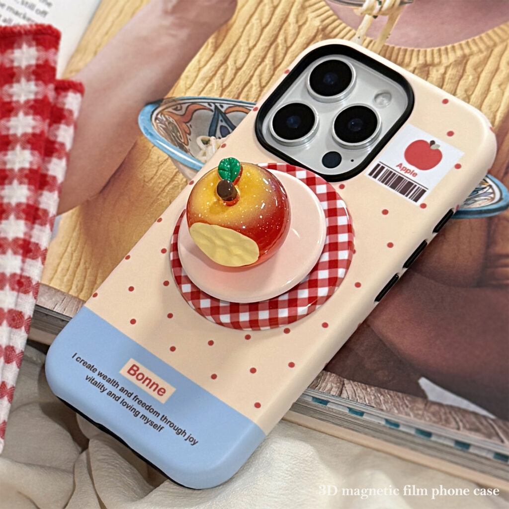 3D Luminous Magnetic Suction Stand Phone Case