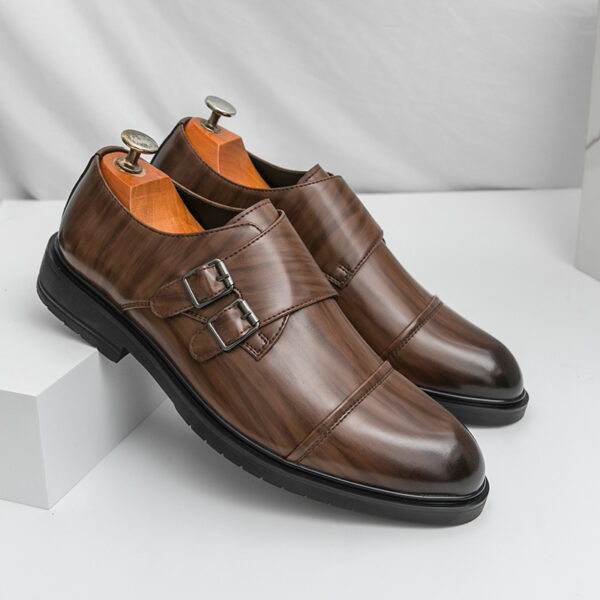 Pointed-toe Business Formal Leather Boots - Image 26