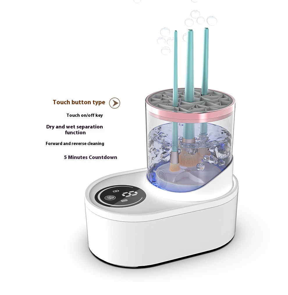 Electric Makeup Brush Cleaner Rechargeable Makeup Brushes Cleaning Tool Automatic Makeup Brush Cleaning Stand Device - Image 9